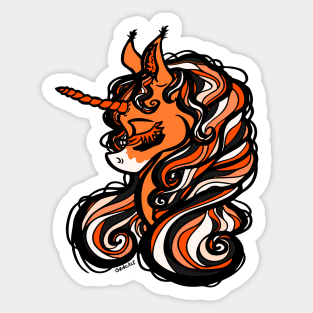 Cincinnati Football Unicorn Sticker